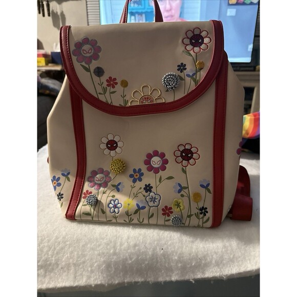 Boxlunch Floral Spider-Man Marvel Backpack Pink - Picture 1 of 11